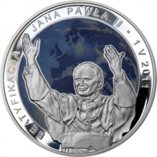 20 zł 2011 -Beatyfikacja Jana Pawła II 1 V 2011